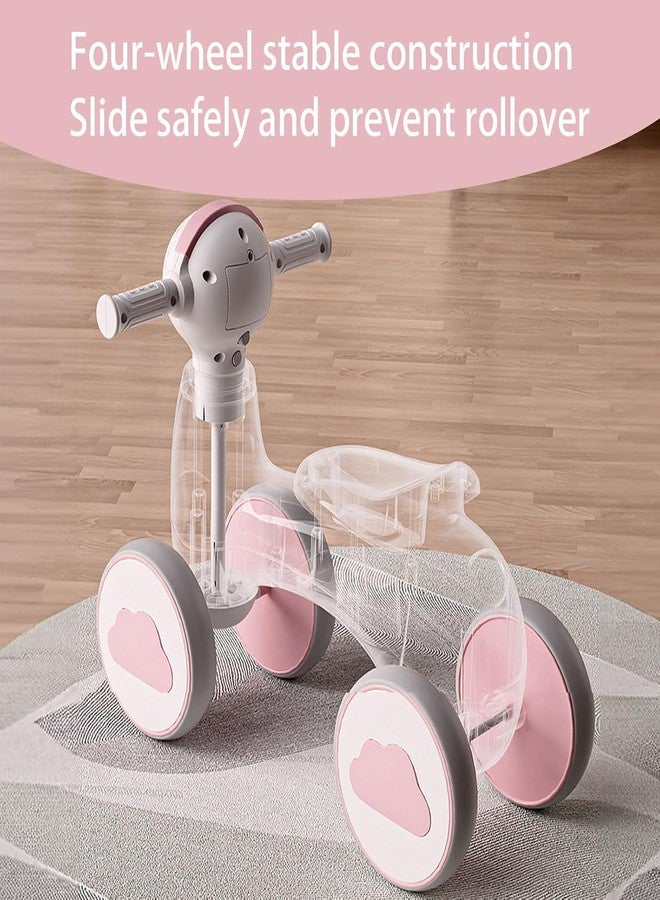 Hexwell دراجة التوازن للأطفال من هيكسويل مع موسيقى، أول لعبة ركوب للأطفال من عمر سنة إلى 3 سنوات - دراجة توازن خفيفة الوزن للاستخدام الداخلي والخارجي، مناسبة للبنات والأولاد من عمر سنة إلى 4 سنوات - لون وردي - Image 5